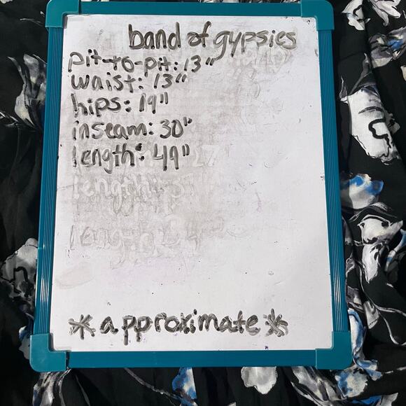 Anthropologie Band of Gypsies Medium whimsygoth black floral strapless jumpsuit - Picture 10 of 10